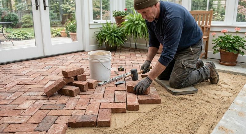 Brick Patio Installation in West Hartford, CT